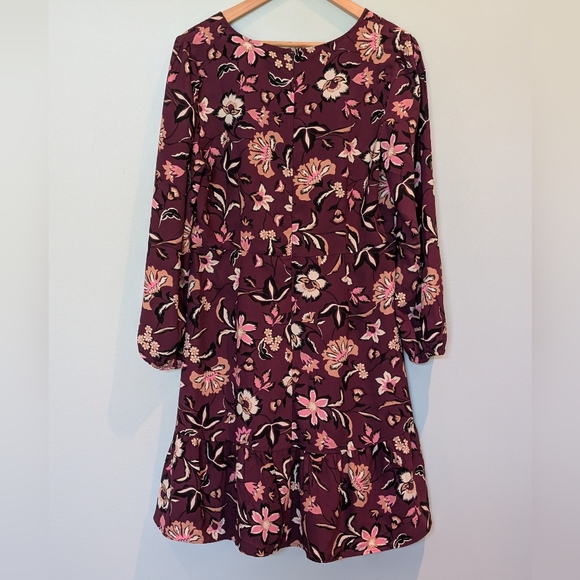 Ann Taylor Purple and Pink Floral Dress - Picture 5 of 6